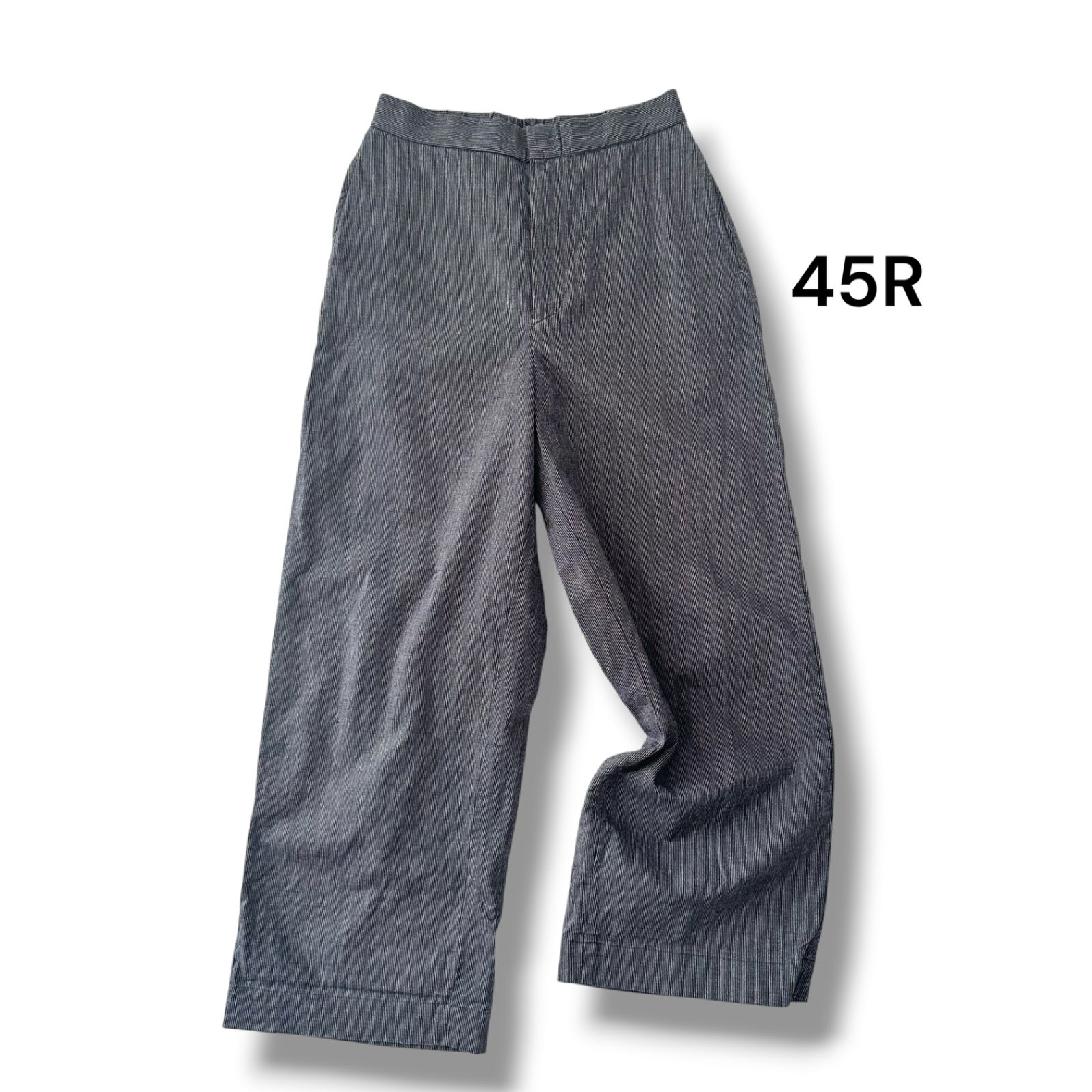 ストライプ ワイドパンツ　45R 45R フォーティファイブアール 近年モデル ダンガリー ワイドパンツ