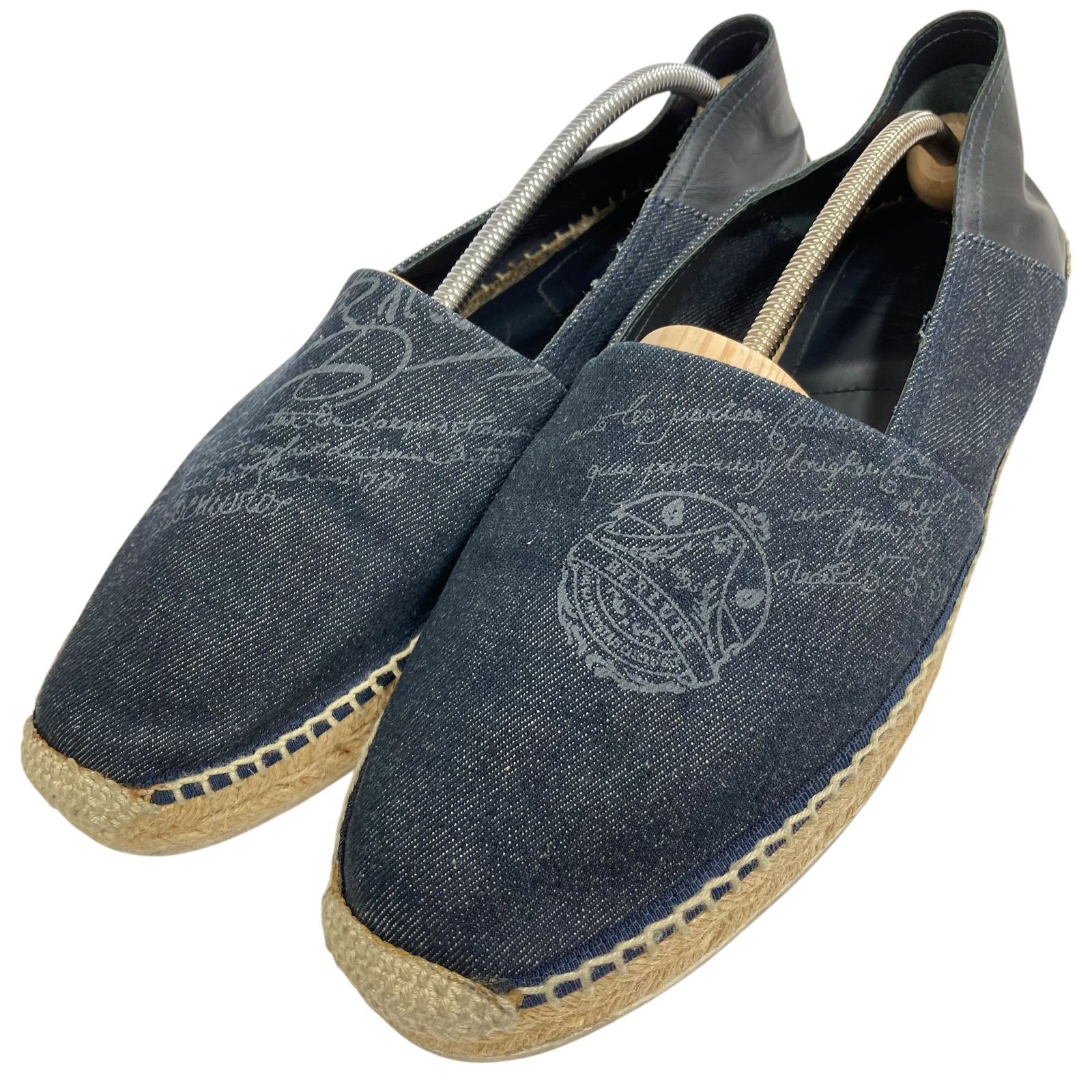 ベルルッティ Berluti カリグラフィデニムエスパドリーユ ネイビー