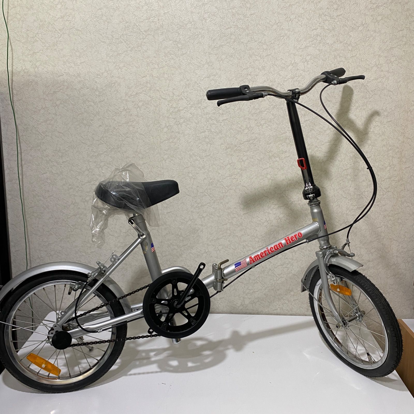 【未使用長期間保管品】折り畳み自転車 American HERO 欠品あり 自転車 ＠市 9,856円