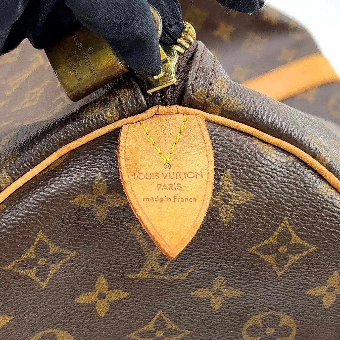 LOUIS VUITTON◇キーポル60_モノグラム・キャンバス/PVC/BRW ルイ 