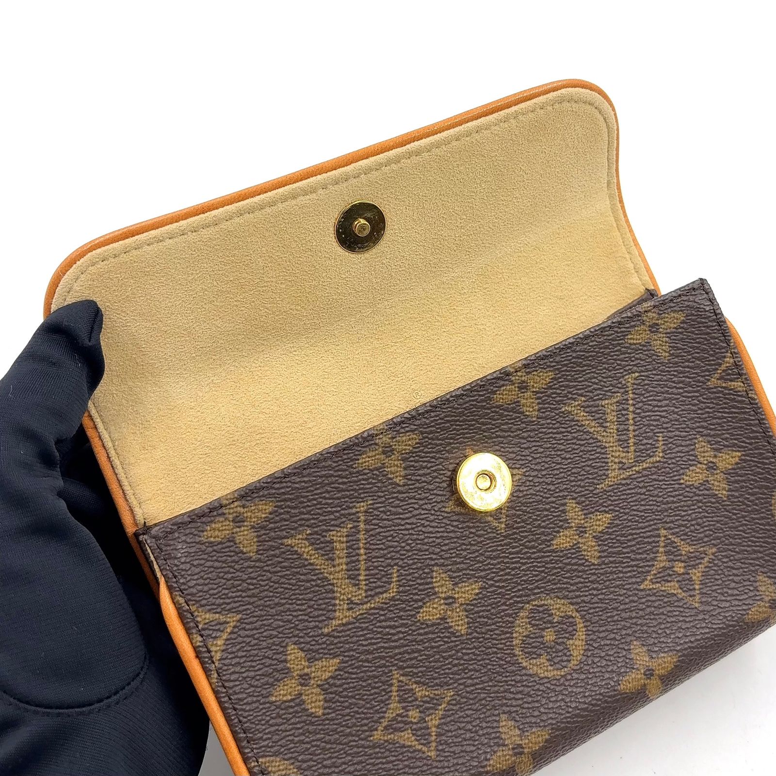 新着】LOUIS VUITTON ポシェット ツインPM モノグラム XS レザー、PVC