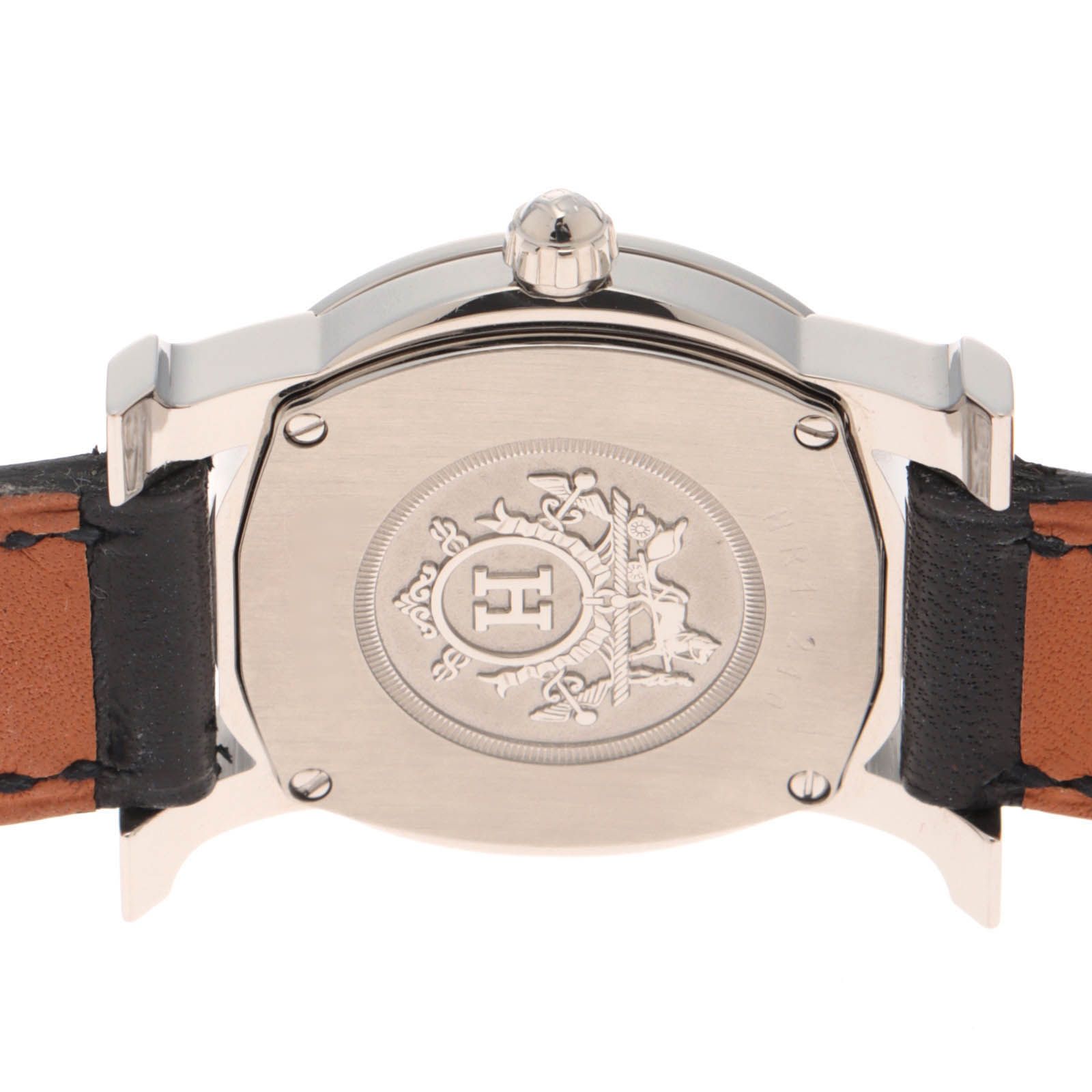 ✨極美品✨HERMES エルメス ロンド HR1.210 純正尾錠 レディース HERMES エルメス Hウォッチロンド HR1.210 腕時計 ステンレス ブラック