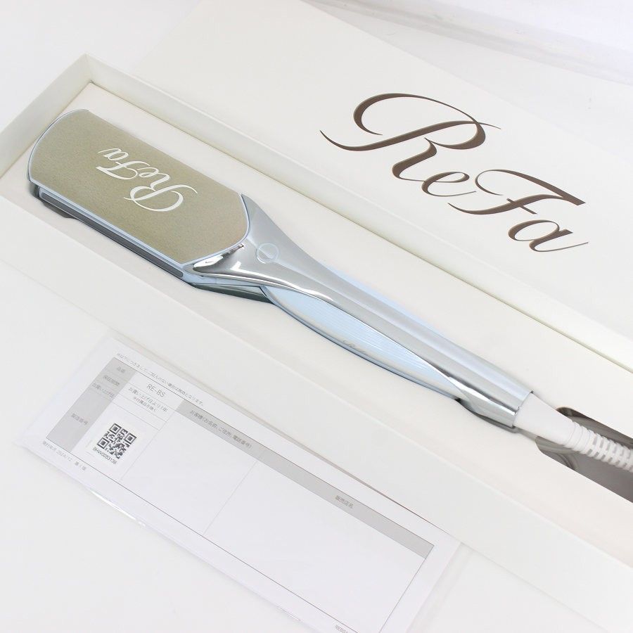 【美品】ReFa パワーストレートアイロン 正規品 箱付き 動作確認済 MTG ReFa POWER STRAIGHT IRON PRO RE-BS-02A ホワイト リファ パワー