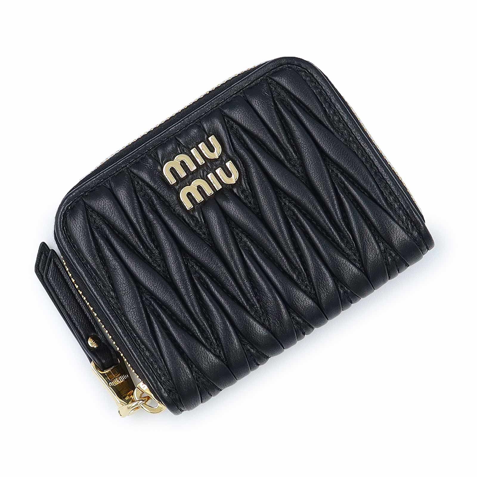 ミュウミュウ 5MM268 MATELASSE MIU マテラッセ ラムスキン NERO ネロ