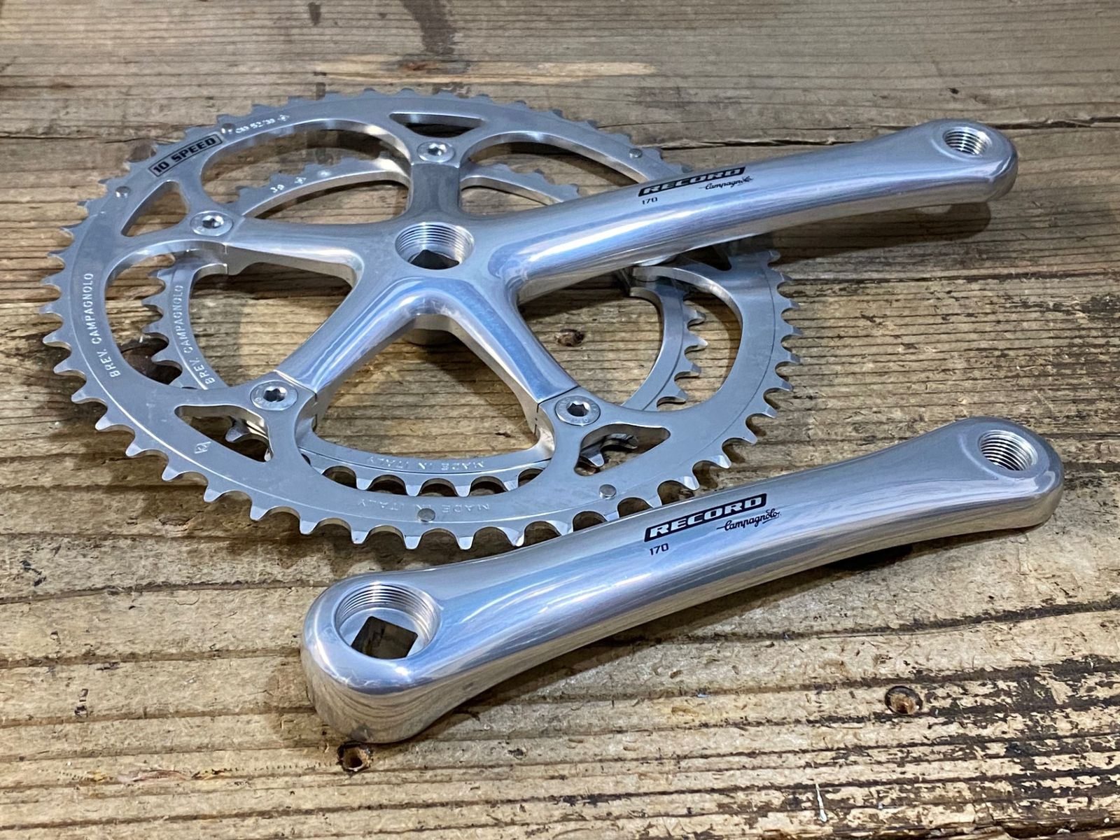 カンパニョーロ レコード EPS クランクセット 10速対応 170mm KB386 カンパニョーロ CAMPAGNOLO レコード RECORD クランクセット 52