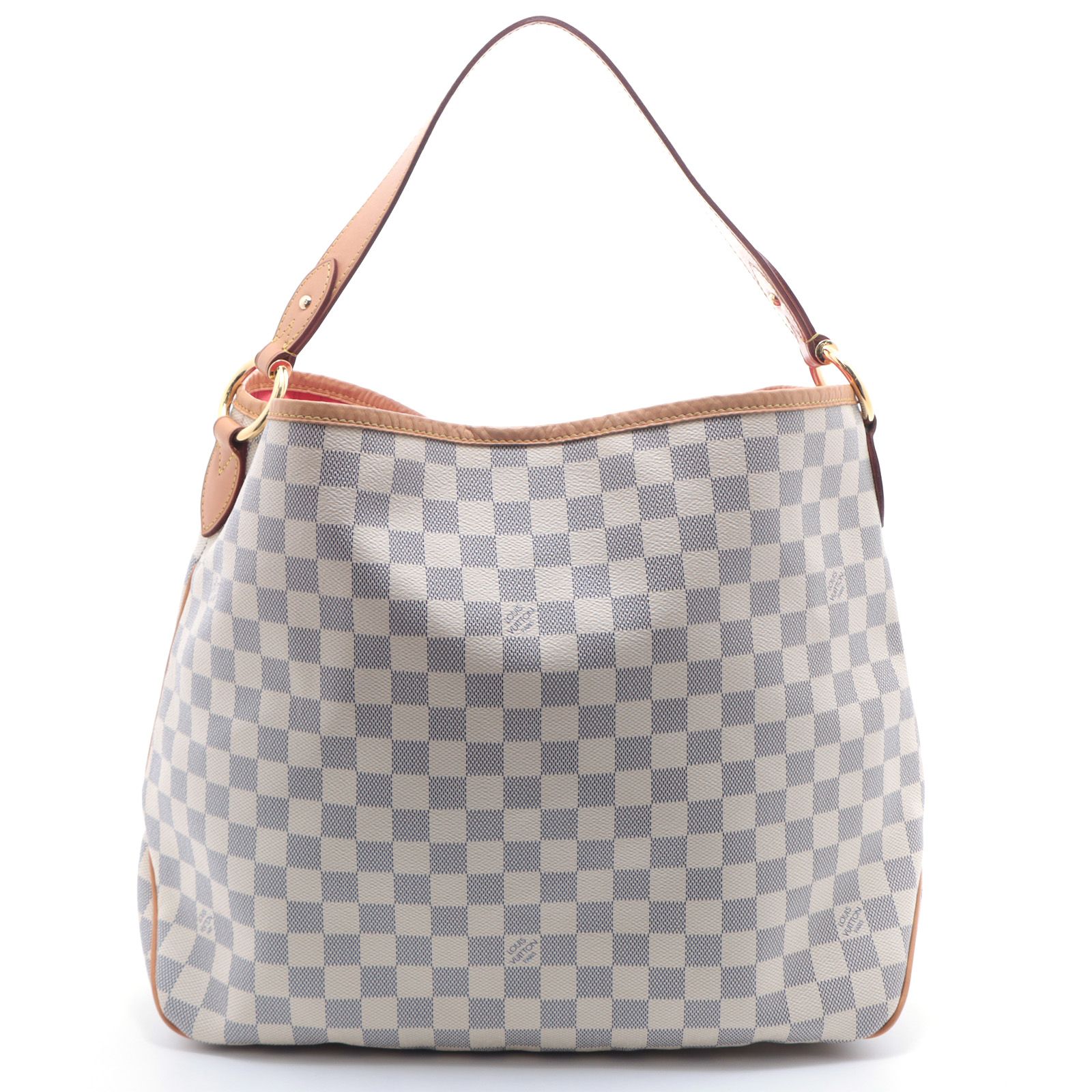 メルカリ市限定！16日まで最終値下げ。ルイヴィトン　アズール　ショルダーバッグ LOUIS VUITTON ルイ・ヴィトン ディライトフルMM ダミエ・アズール