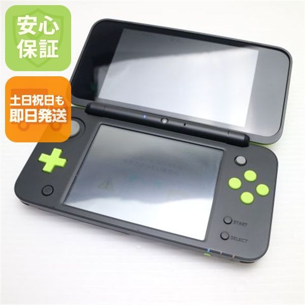 美品 NEWニンテンドー2DS LL ブラック×ライム 即日発送 2DS NINTENDO 本体 土日祝発送OK