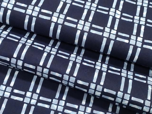 平和屋着物∴夏物　男性　浴衣　注染　手縫い　天井文　綿　逸品　CABJ0388ng