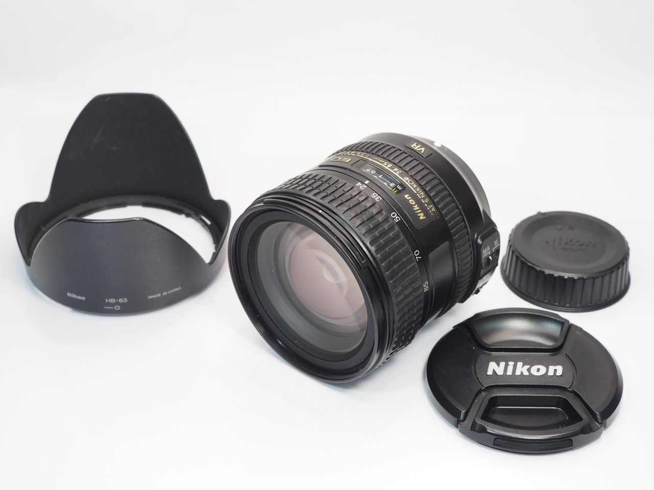 free shipping current condition Nikon AF-S 24-85mmF3.5-4.5 G ED hooded Nikon tube NI9763