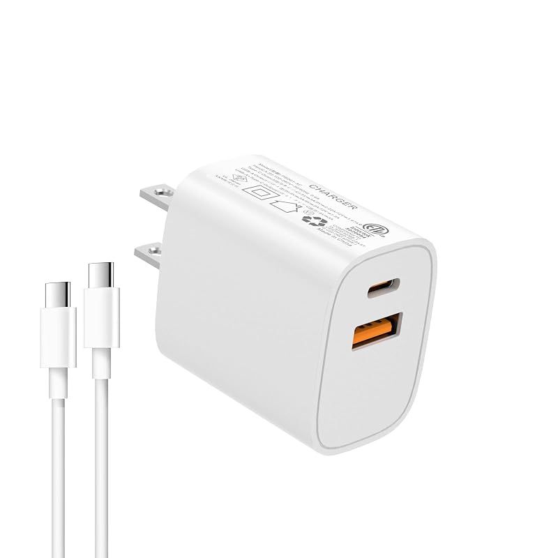 【新品】 USB充電器 PD20W急速充電対応 コンセント式電源アダプター USB-A & Type-C 2ポート搭載 iPhone 16 / 15 / 14 / Android/タブレット各種対応 1