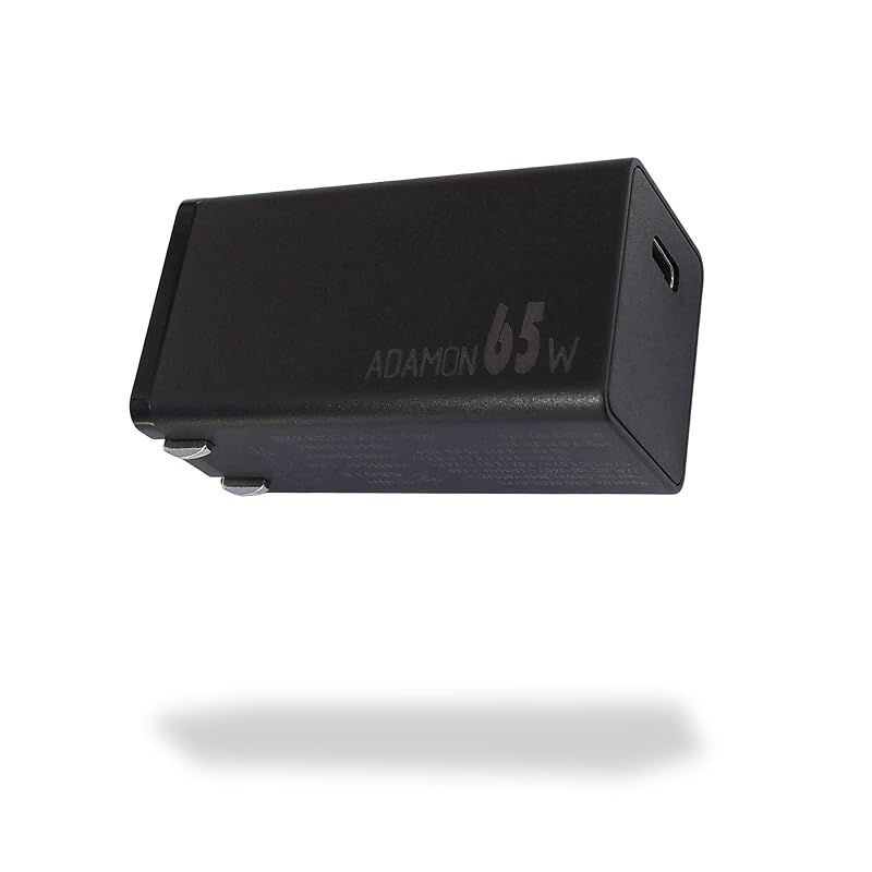 【新品】 E-Power Solutions ADAMON 65W 【Gen2(超軽量65g)/超小型46cc/独自技術DAC Tech搭載/Type-C PD・PPS充電器/PSE適合】 (Black) iPhone 16 /iPhone 15/Gala 1 6,572円