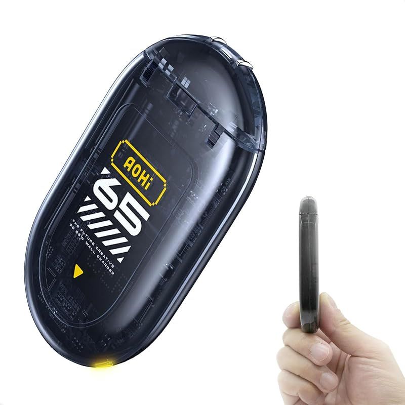 【新品】 AOHI 65W 充電器 Type-C 【Gan＋搭載(超小型・高効率充電・過熱防止)/PD PPS/PSE認証/充電ステータスライト】 MacBook pro iPhone Android Samsung Galaxy ipad AirPods 1