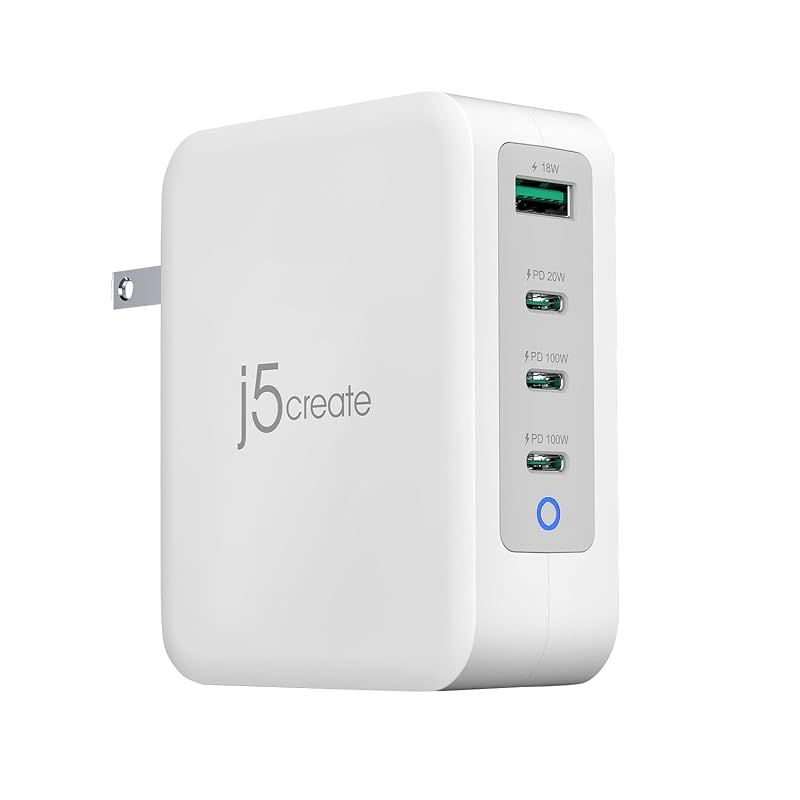【新品】 j5create USB-C GaN急速充電器 PD130W対応 USB-C×3 USB-A×1 4ポート搭載 折畳みプラグ 超小型 軽量 マルチ保護機能搭載 MacBook iPad iPhone ノートPC タブレット スマホ対応 折りたたみ 1 10,156円