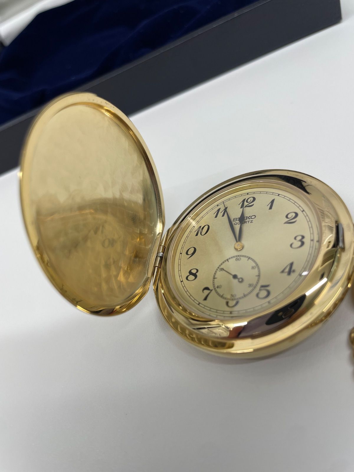 保証書・箱付/動作未確認】SEIKO セイコー 懐中時計 2G28-0080 