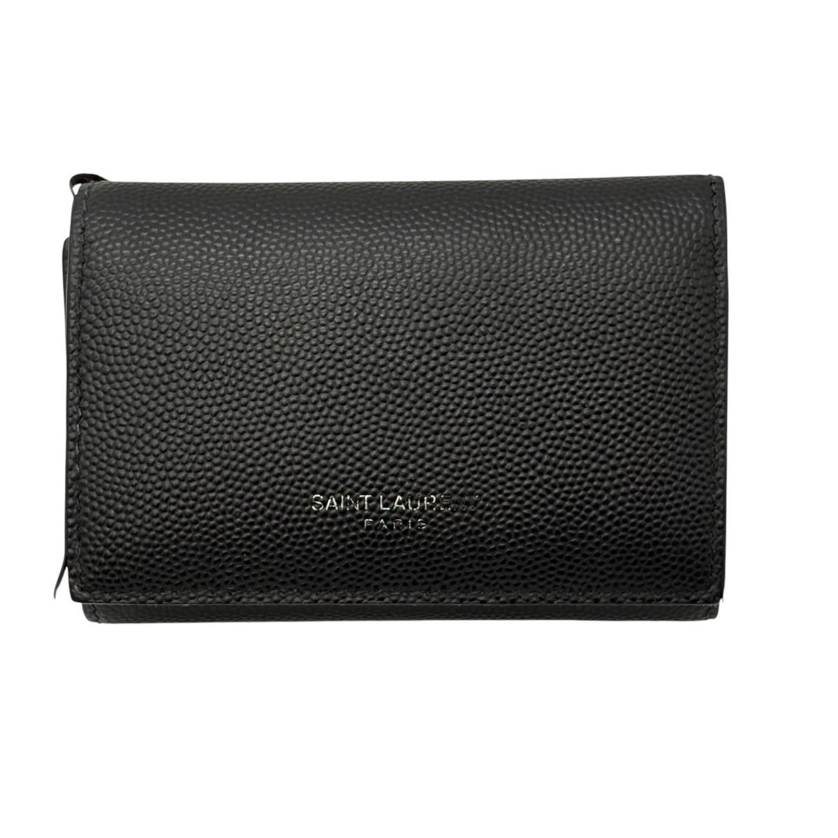 【美品】最終値下げ　SAINT LAURENT ブラック レザー キーケース ♪4656 サンローラン キーケース 6連 485634 レザー ブラック 中古 黒