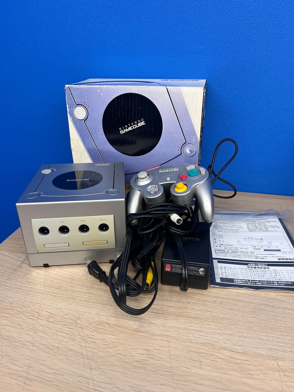 ニンテンドー ゲームキューブ 本体セット 動作未確認 動作未確認】Nintendo ゲームキューブ 本体 シルバー コントローラー