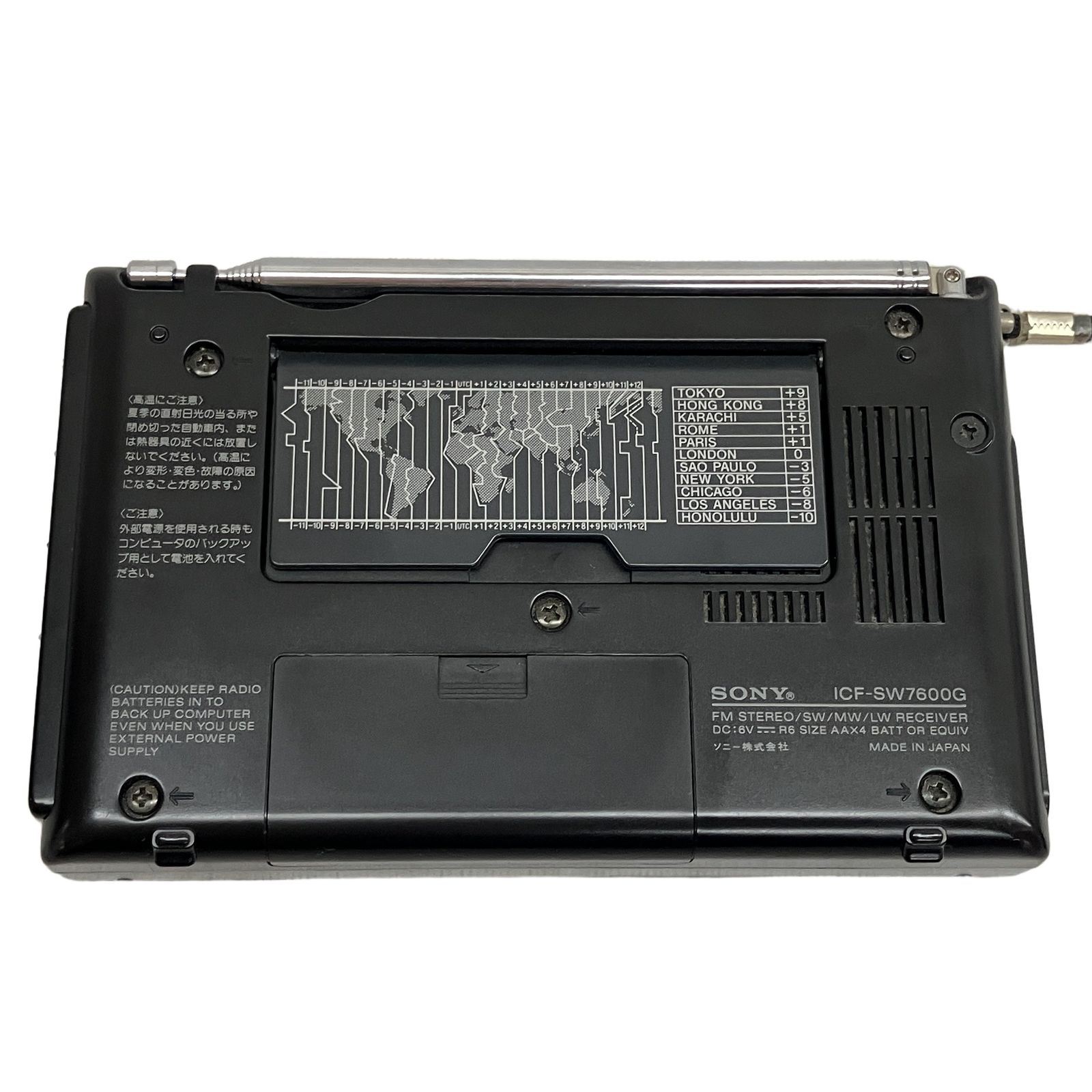 SONY ICF-SW7600G ポータブル 短波 ラジオ AM FM 通電OK ジャンク