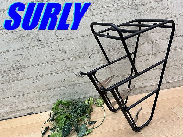 ☆ テルスポ イチ推し!! 美品!! SURLY CroMoly Front Rack 2.0 BK サーリー クロモリ フロントラック ナイスラック グラベル アドベンチャー ツーリング MTB M-1845