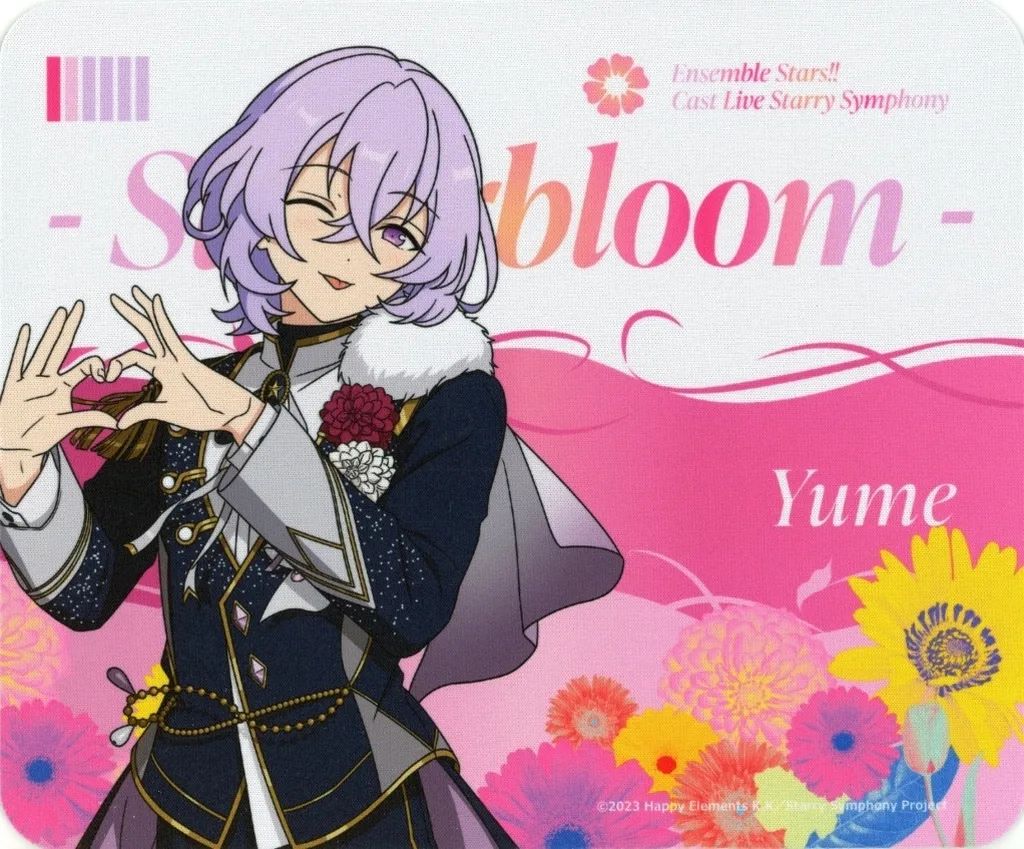 [Used] mouse pad Hanagun Fuyume (Yume) mouse pad “Ansan Buru Stars!! Cast Live Starry Symphony - Superbloom - x Iron Man of Karaoke”
