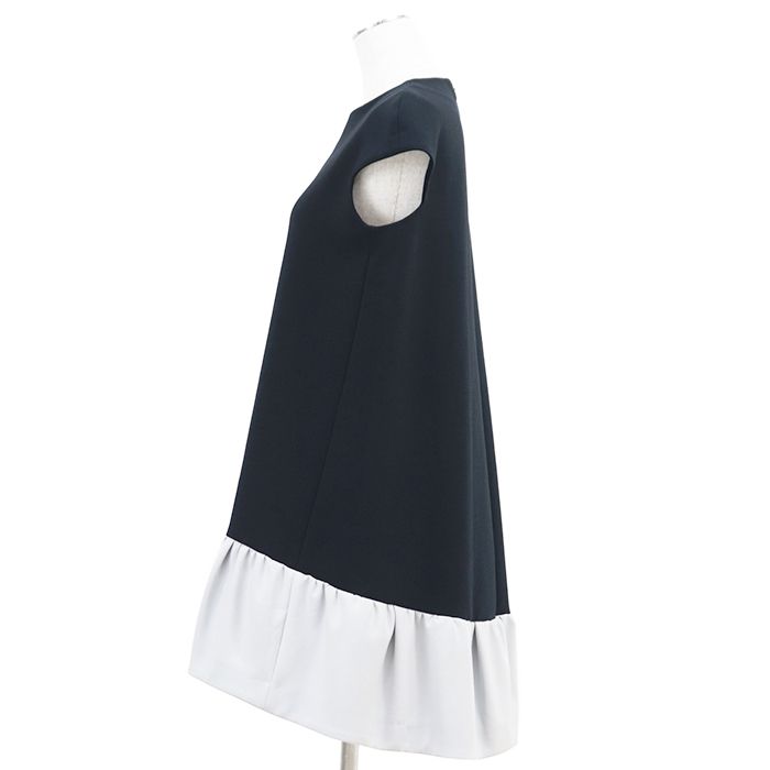 ヨーコチャン 裾フリルワンピース ネイビー 38サイズ SALE】YOKO CHAN ヨーコチャン フリル ワンピース サイズ 38