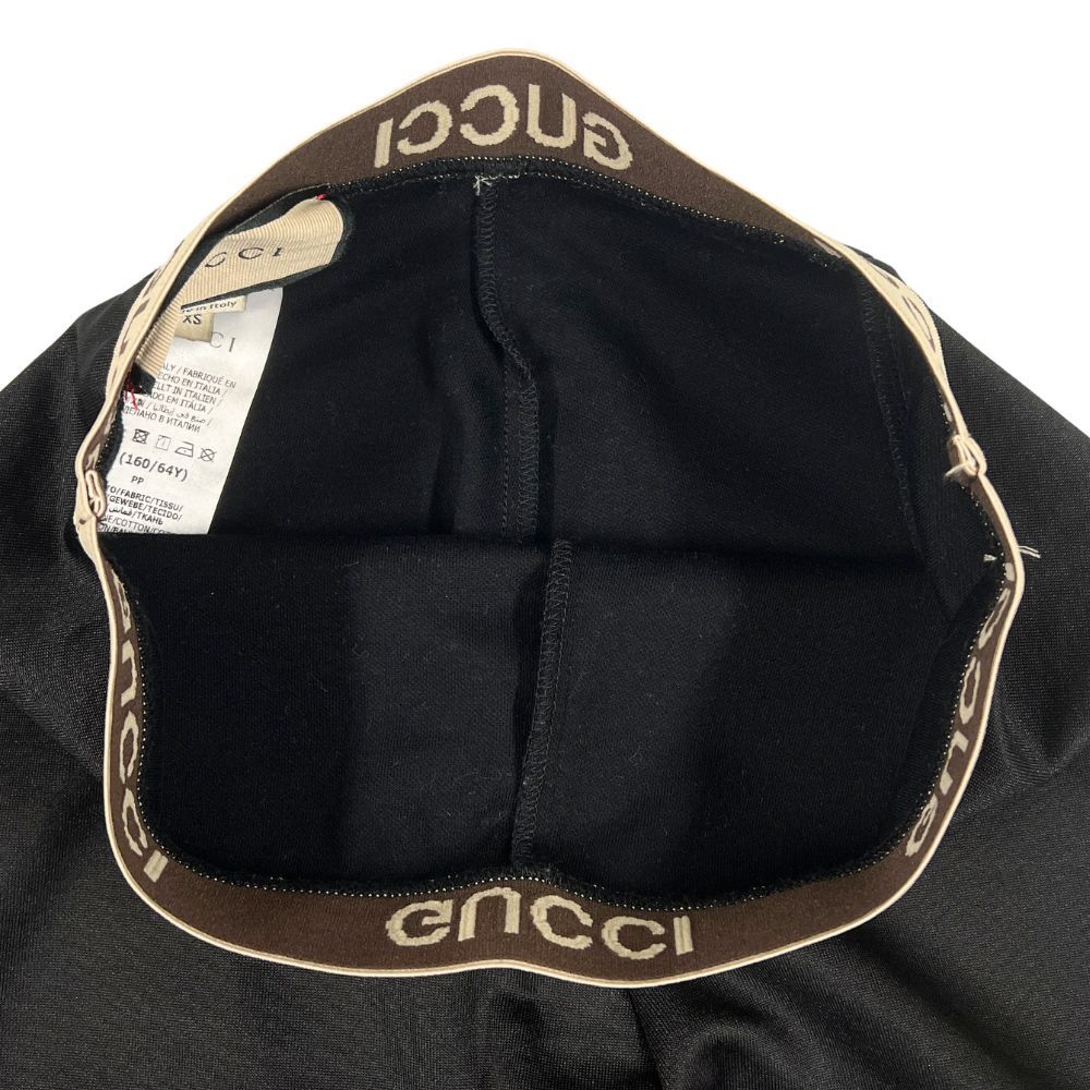 GUCCI グッチ 672400 XJDS6 ロゴ レギンス パンツ ブラック サイズ XS