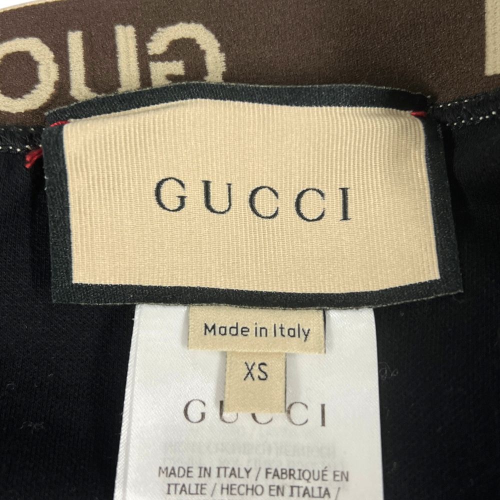 GUCCI グッチ 672400 XJDS6 ロゴ レギンス パンツ ブラック サイズ XS
