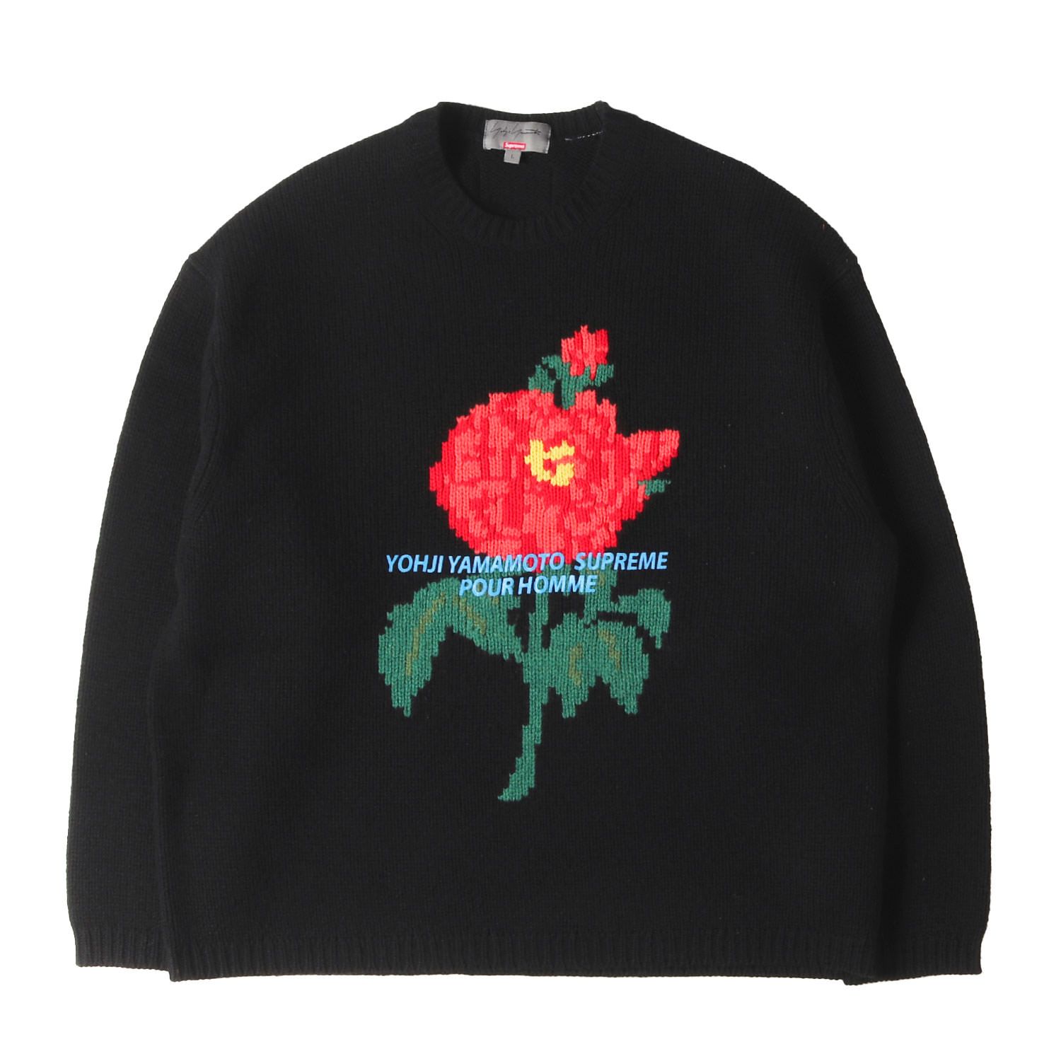 Supreme シュプリーム ニット ブラック 黒 サイズ:L | Yohji Yamamoto