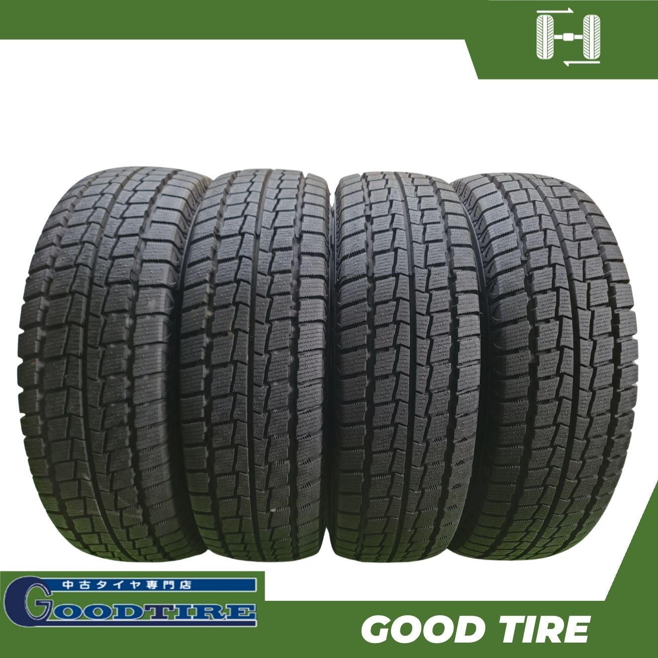 中古 ハイエース キャラバン スタッドレスタイヤ 195/80R15 107/105
