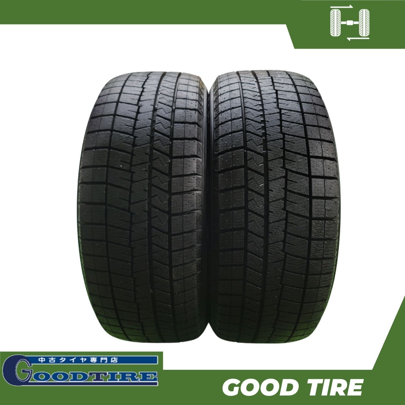 (7858) 215/50R18 WINTERMAXX 03 2020年 2本 215/50R18 ダンロップ WINTERMAXX 03 2020年製 2本 冬用 9分山 中古