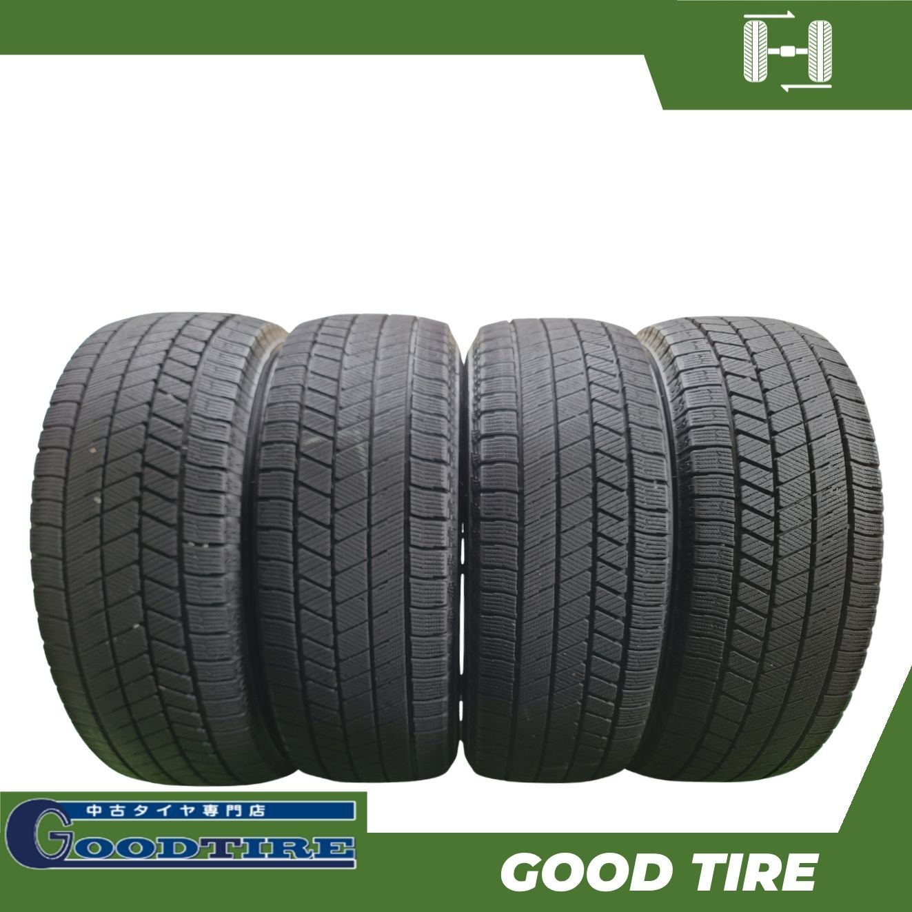 205/55R16 ブリヂストン BLIZZAK VRX3 2022年製 4本 冬用 8.5分山 中古タイヤ タイヤ ステップワゴン Aクラス A1 ゴルフ (7857)