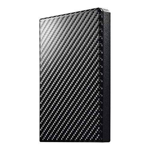 アイ・オー・データ機器 HDPT-UTS1K USB3.1 Gen1対応ポータブルハードディスク「高速カクうす」 カーボンブラック 1TB