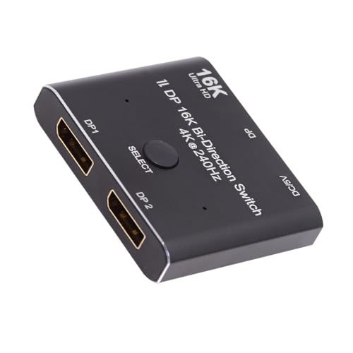 DP DisplayPort 2.0 双方向 2x1 スイッチ スプリッター セレクター ハブ サポート HDCP SST 拡張 16K@60hz 4K@240hz コンバーター, NF-DP-030-16Kym d655ab4b 7,687円