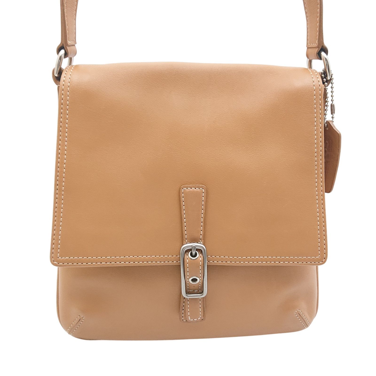 美品】Coach コーチ サコッシュ ショルダーバッグ 斜め掛け キャメル 