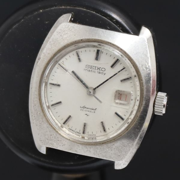 AT Seiko Matic Lady Special 25 Stones 2565-0020 Silver Dial Date Ladies Watch 2000000 NSK KRK