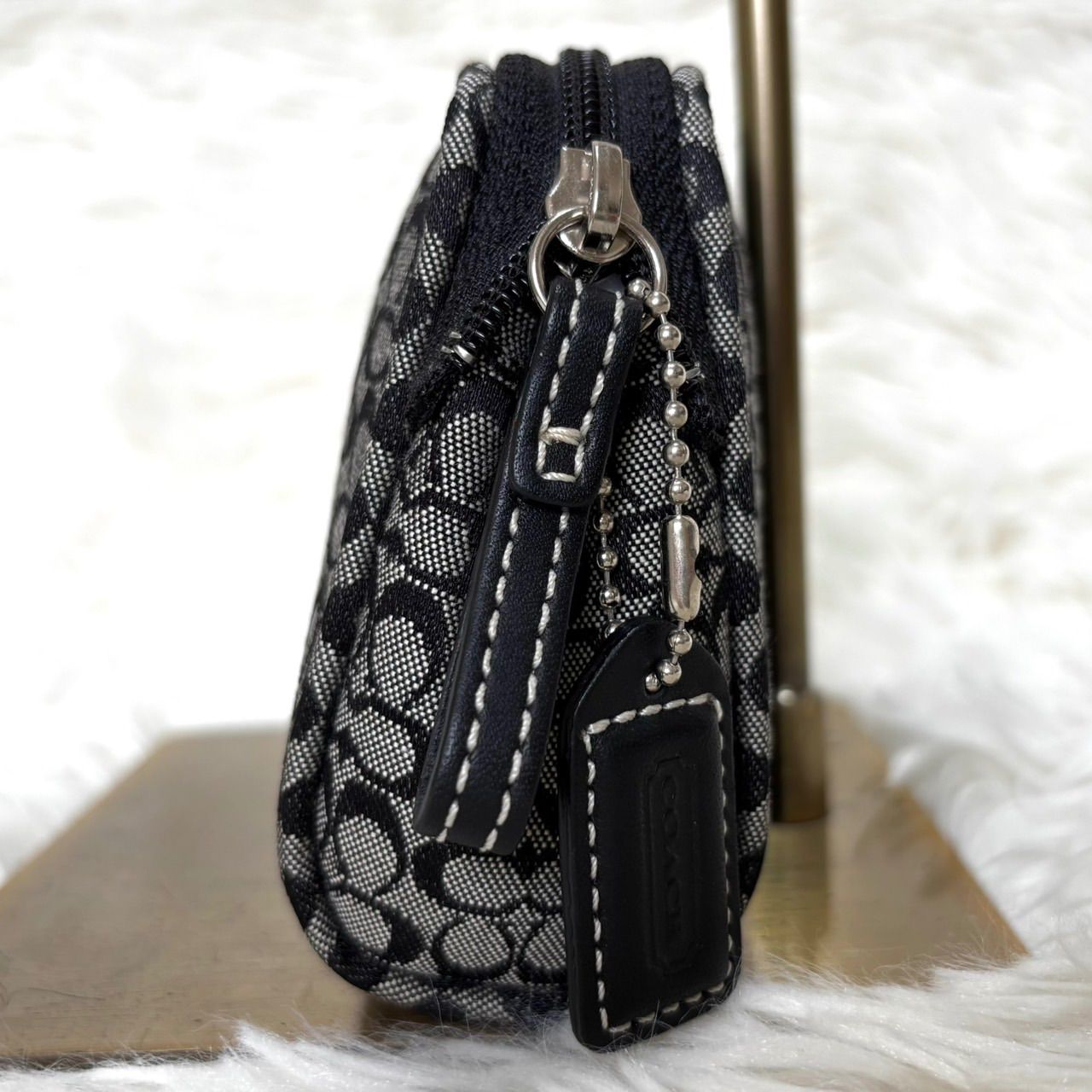 コーチ coachアクセサリーポーチ シグネチャー チャーム 付き 