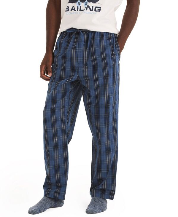 ナウティカ メンズ アンダーウェア ナイトウェア パンツ Nautica Mens Plaid Plaid Poplin Pajama Pants Ensign Blu チェック 9,360円