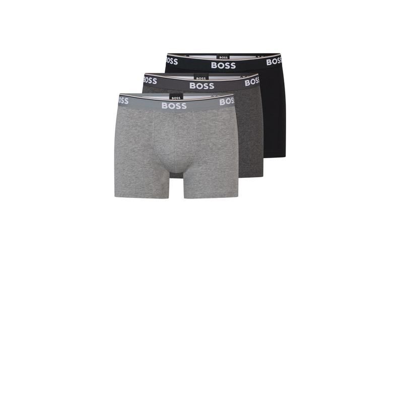 ボス メンズ アンダーウェア ボクサーパンツ Boss BoxerBr 3P Power 10242934 01 BlkCharGry061