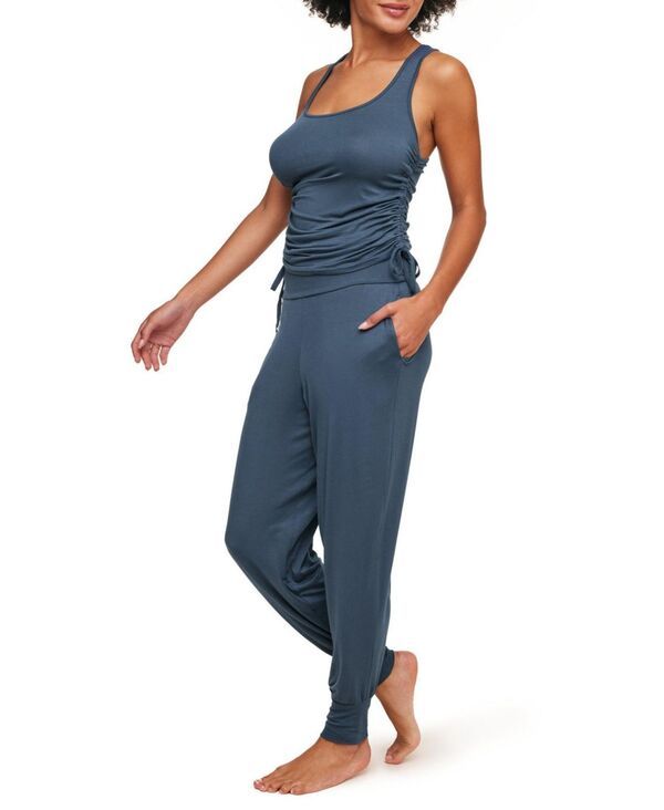 アドアミー レディース アンダーウェア ナイトウェア Adore Me Jayden Womens Pajama Tank Pant Set Dark blue ブルー 10,245円