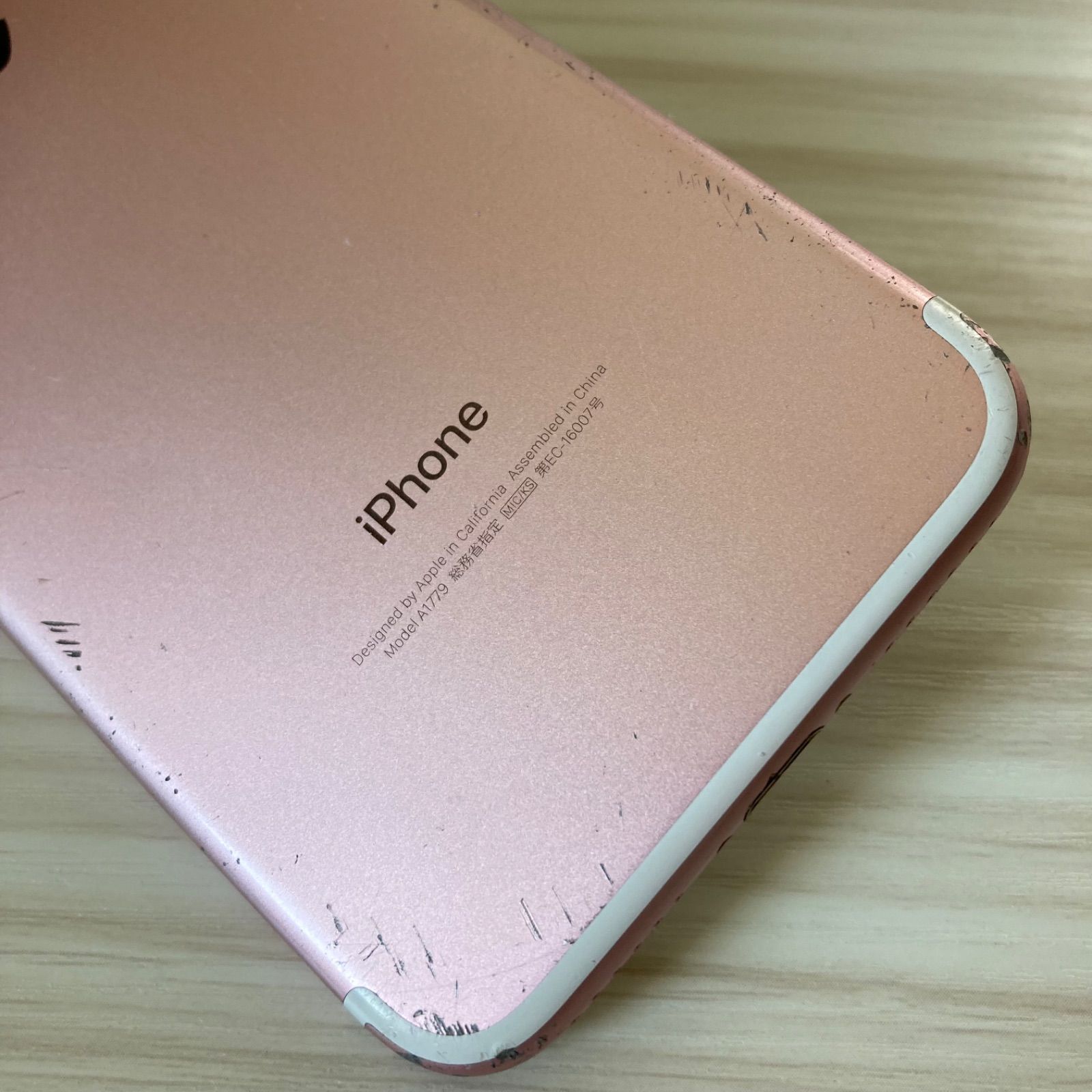 iPhone7 128GB ROSE GOLD SIMフリー 傷や汚れあり - メルカリ
