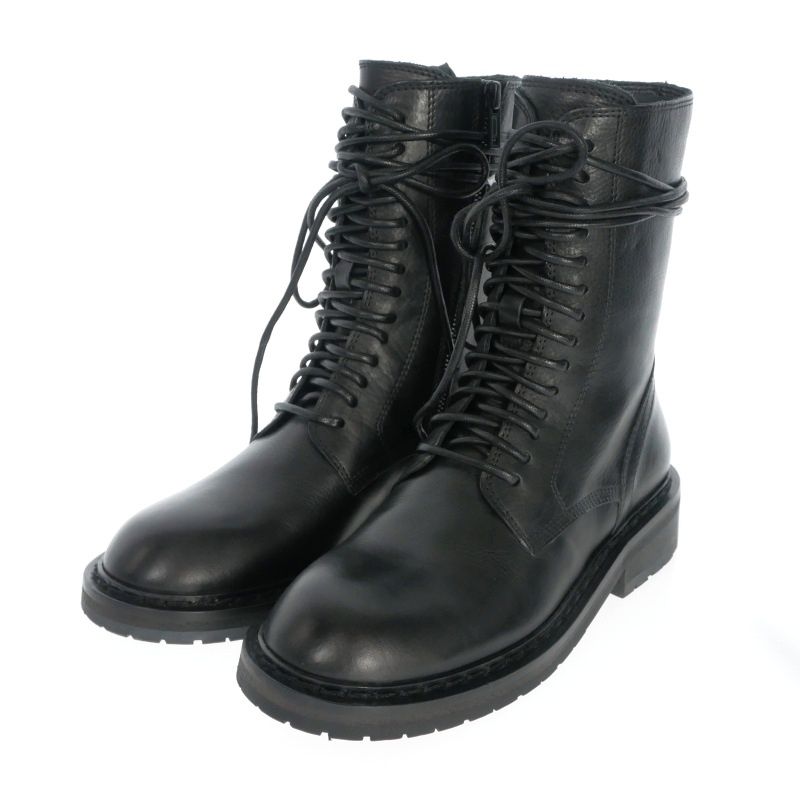 ANDEMUREMESTER ANN DEMEULEMEESTER 22SS DANNY ANKLE BOOTS LACE UP BOOTS Leather Shoes 38.5 Black Black 2201-W-C01-380-099 Domestic Regular