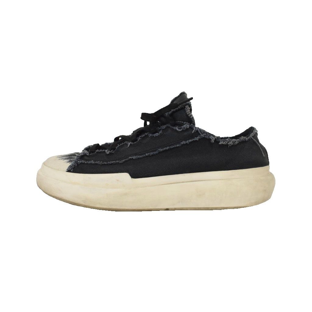 WITHLEY Y-3 NIZZA LOW LOW TOP SNEAKER CANVAS US9 27cm BLACK BLACK WHITE WHITE IF7790