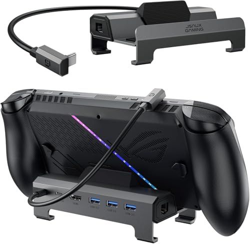 JSAUX 6-in-1 Docking Station 4K @120Hz ROG Xbox Ally X/Steam Deck OLED Compatible | HDMI 2.1, LAN, USB 3.0 x 3, 100W Charging, ROG Xbox Ally/Xbox Al a37a99f3