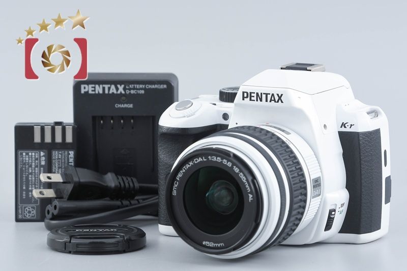 [Used] PENTAX Pentax K-r white 18-55 lens kit