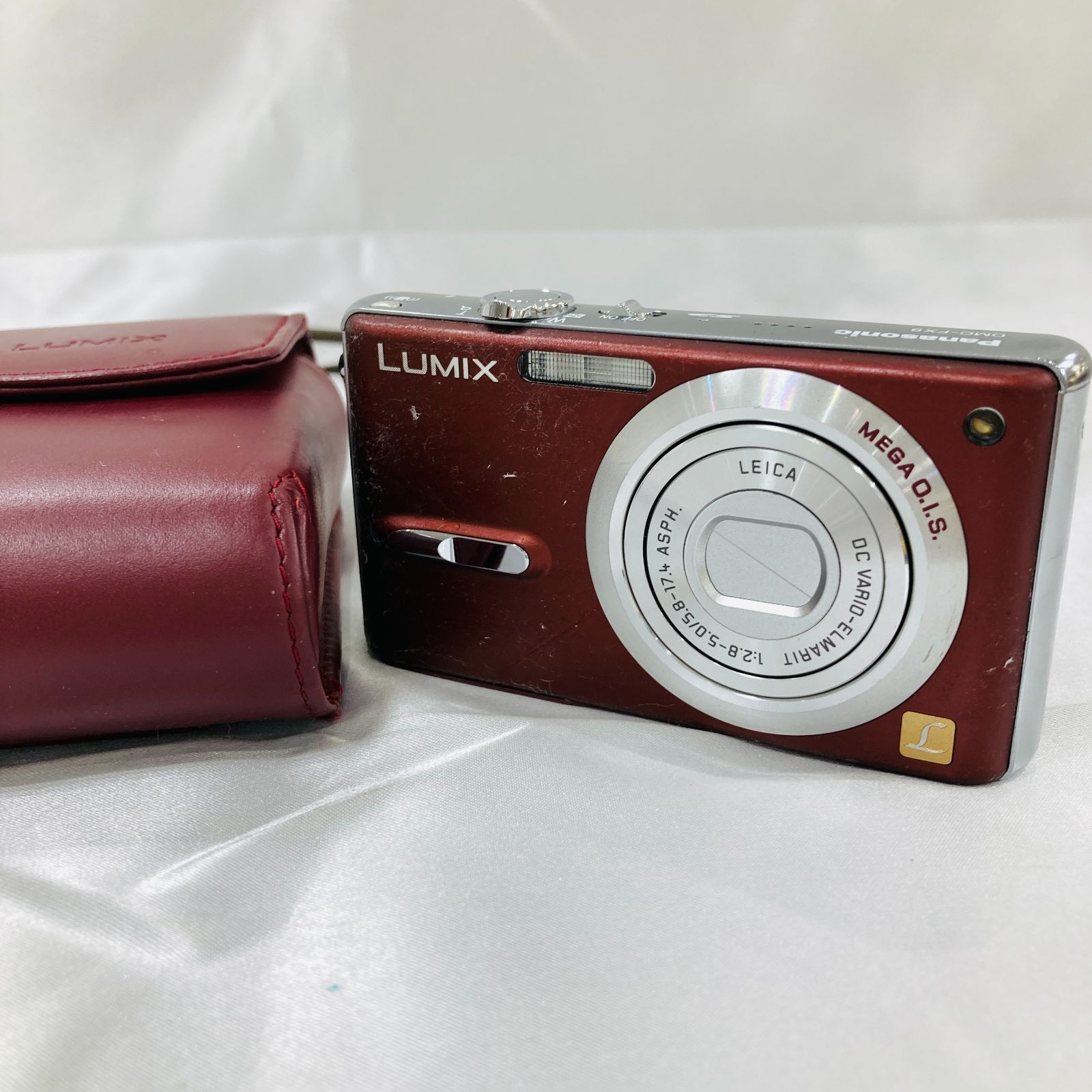 A [Operation Unconfirmed] Panasonic Panasonic DMC-FX9 Red Red Compact Digital Camera Parts Removal Junk Item