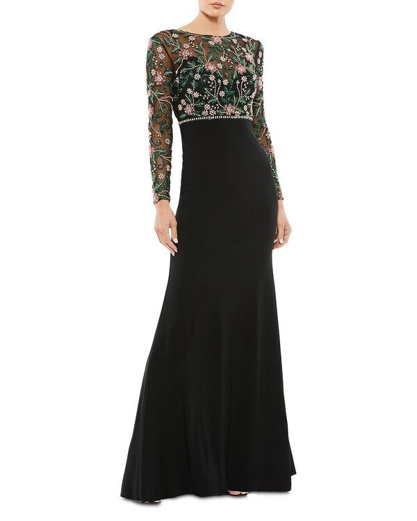 マックダガル レディース アンダーウェア ナイトウェア Mac Duggal Embellished Gown Black Multi ブラック