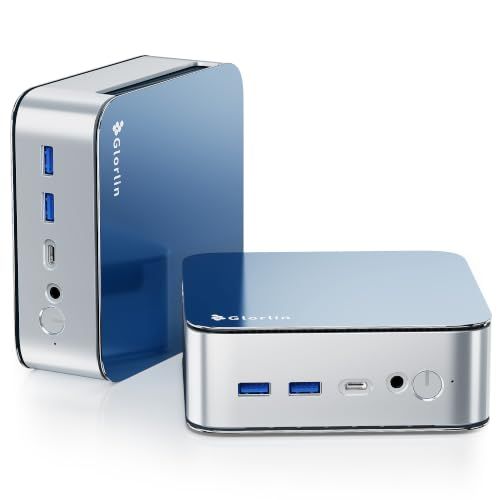 Glorlin ミニPC Ryzen 5 6600H mini pc 6コア12スレッド 最大4.5GHz 16GB LPDDR5 512GB NVMe SSD 最大4TB拡張可能 3画面出力対応 HDMI/DP/Type-C WiFi6 B b878c8ad