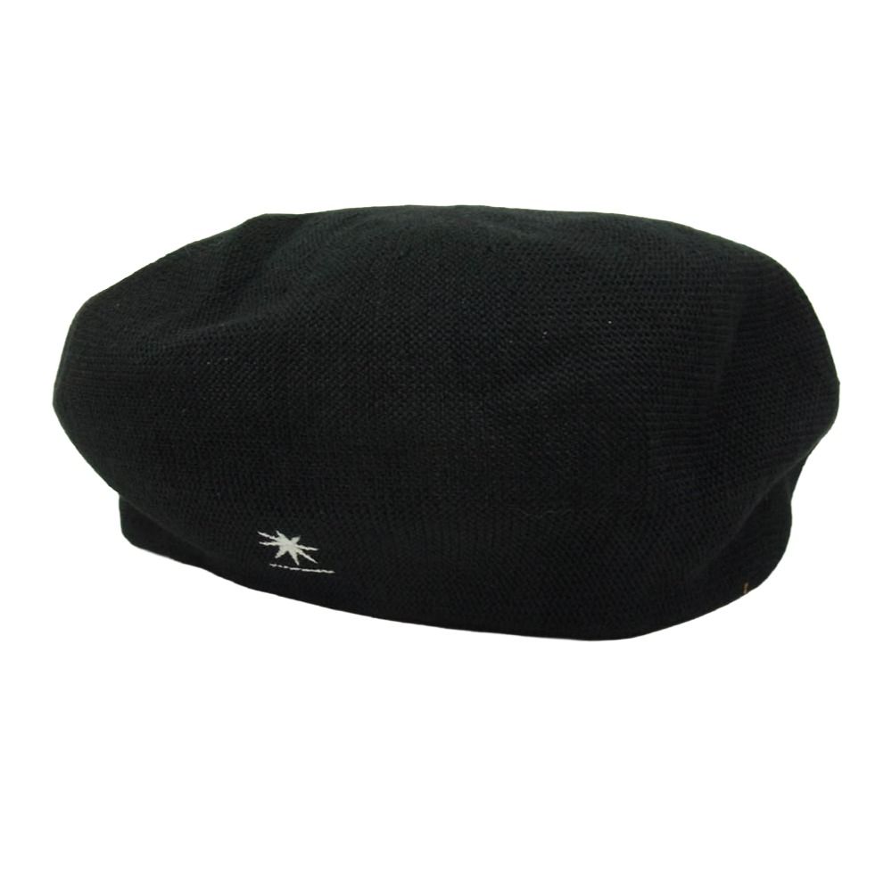 GDC ジーディーシー CA4LA カシラ GD0036 × CA4LA linen beret リネン ベレー帽 ブラック系 F【中古】