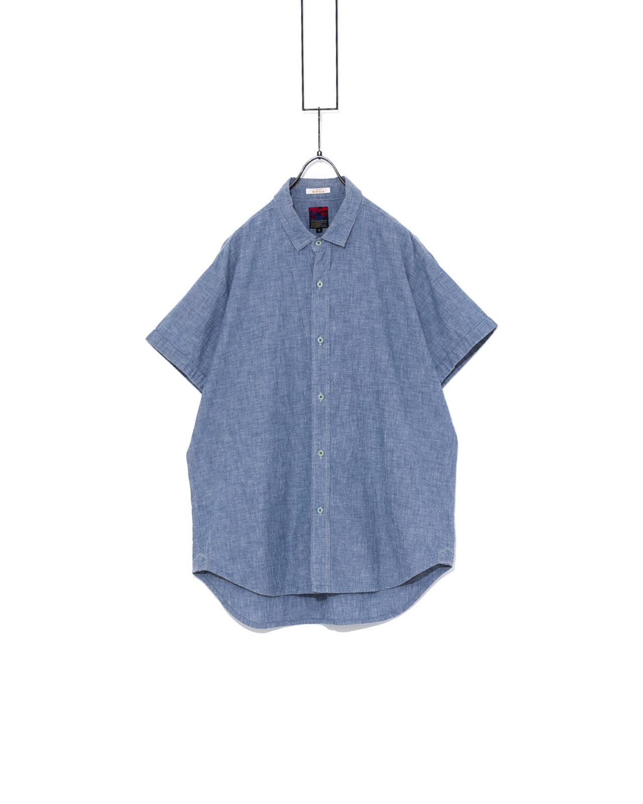 BRU NA BOINNE　ブルーナボイン　シャンブレ半袖シャツ4255_iD260809-020