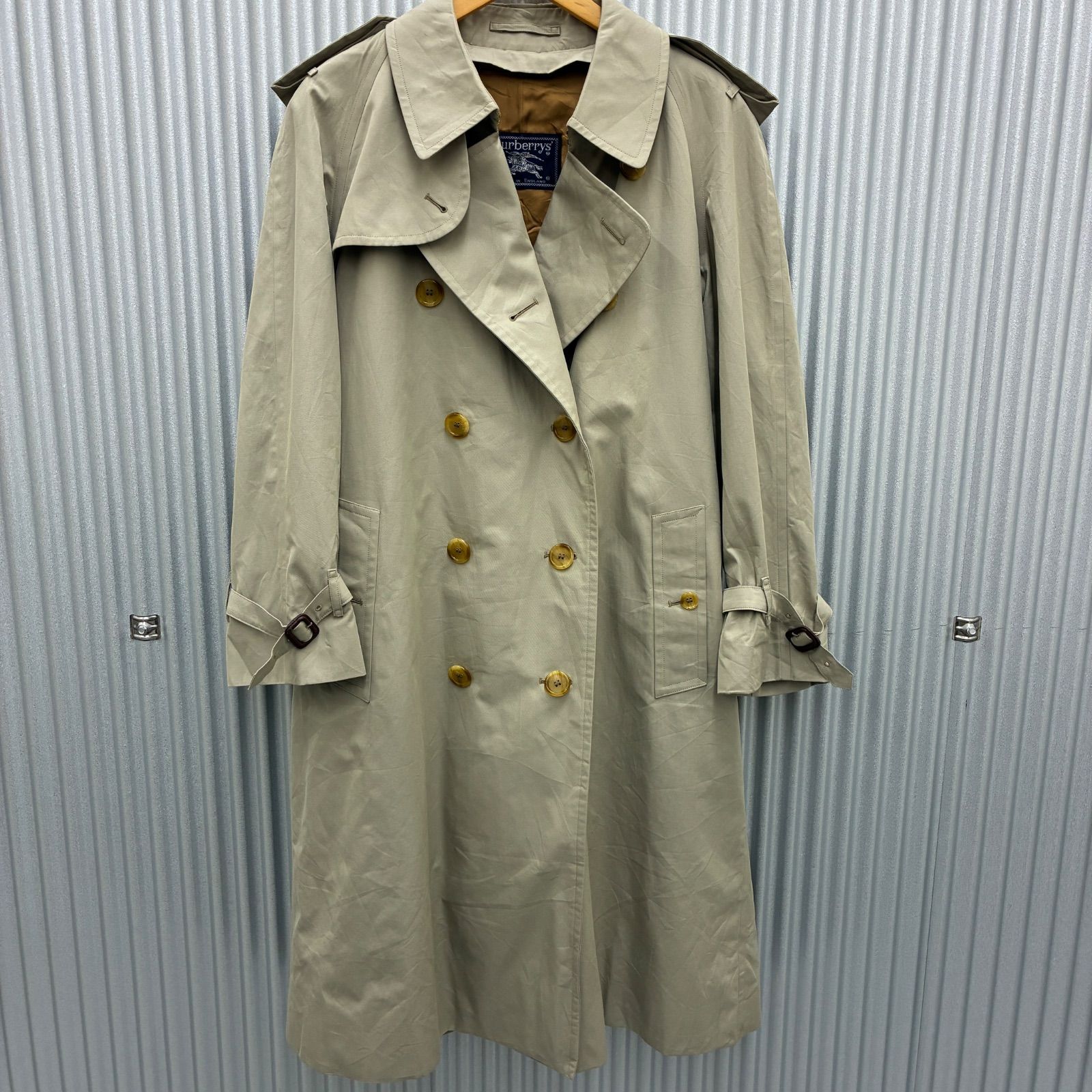 Burberry バーバリー 英国製 ダブルブレストトレンチコート - メルカリ