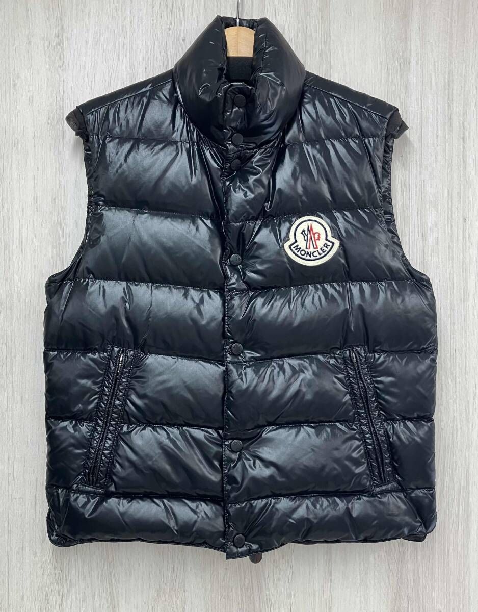 MONCLER モンクレール TIBET チベット ダウン ベスト メンズ サイズ1 ブラック ルーマニア製 43302/60/68950 LAMPOファスナー